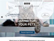 Tablet Screenshot of darlingtonvet.com